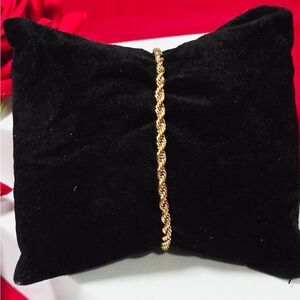 Gold Rope Chain Bracelet 2mm Stainless Steel Unisex Classic Minimalist Jewelry
